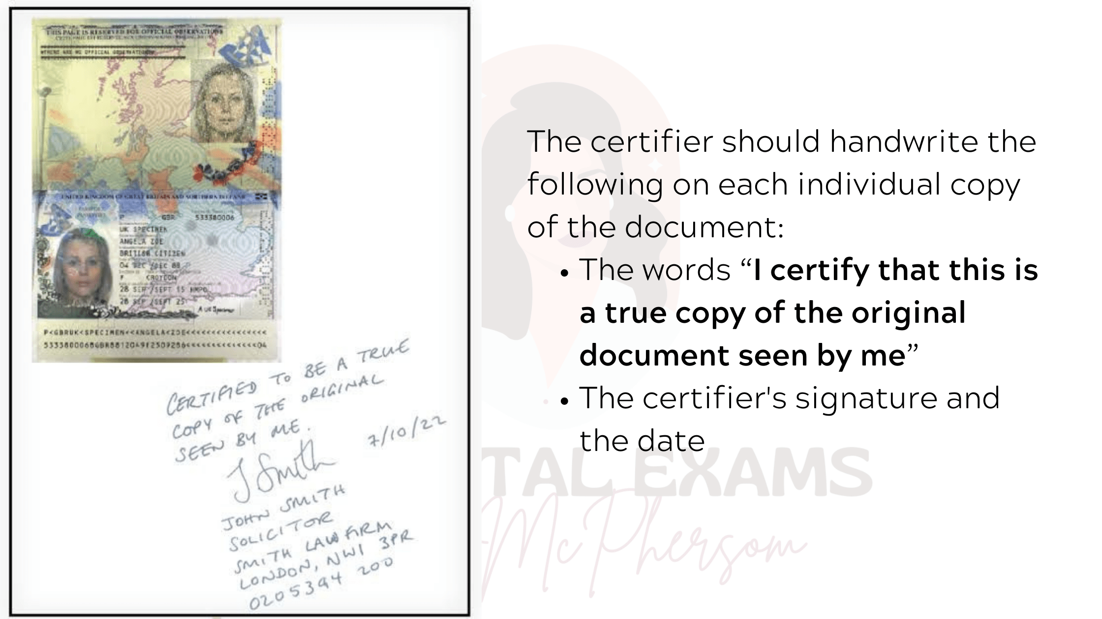 How To Certify Documents Uk Dental Exams