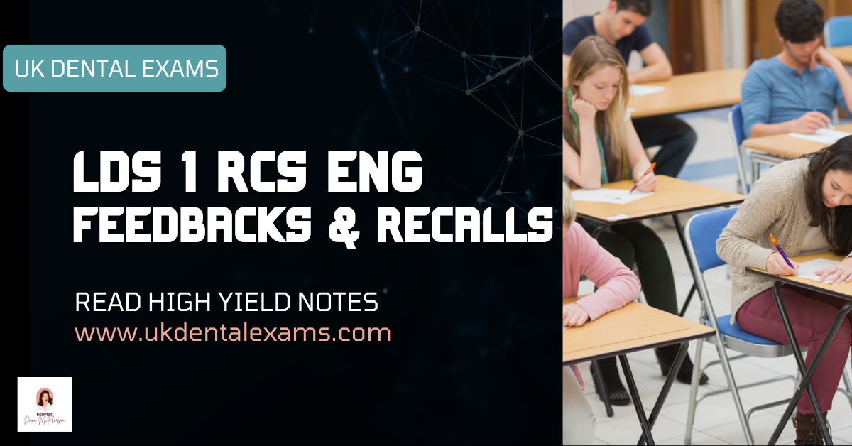 LDS 1 Previously Asked Questions, Feedbacks and Recalls